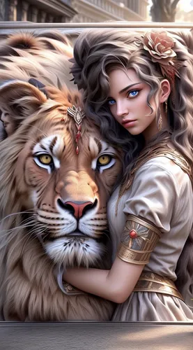 lionesses,she feeds the lion,lioness,two lion,female lion,lion white,panthera leo,fantasy art,felidae,lion,lion - feline,lions couple,white tiger,fantasy picture,tigerle,big cats,tigers,liger,white lion,world digital painting