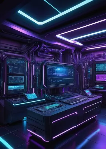 spaceship interior,ufo interior,computer room,nightclub,80's design,scifi,spaceland,cyberscene,futuristic,cyberia,3d render,synth,spaceship space,cyberspace,electrohome,ultraviolet,sickbay,3d background,cyberpunk,the server room,Art,Classical Oil Painting,Classical Oil Painting 14