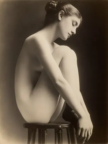 ziegfeld,ziegfield,clytie,vintage female portrait,isadora,woman sitting,Photography,Black and white photography,Black and White Photography 15