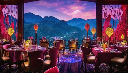 alpine restaurant,fine dining restaurant,chinese restaurant,a restaurant,dragon palace hotel,hong kong cuisine,new york restaurant,restaurant bern,japanese restaurant,exclusive banquet,drive in restaurant,wedding banquet,table arrangement,thai cuisine,mandarin house,chinese background,indian chinese cuisine,nepalese cuisine,danyang eight scenic,restaurant,Illustration,Realistic Fantasy,Realistic Fantasy 37