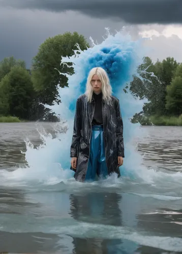 the blonde in the river,strokkur,digital compositing,high water,e-flood,the man in the water,storm,in water,god of the sea,photoshoot with water,whitewater,walk on water,jet d'eau,thundercloud,geyser strokkur,floods,water wild,monsoon banner,the body of water,tidal wave,Photography,Fashion Photography,Fashion Photography 25