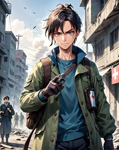 hanji,otacon,masaoka,hausser,soichiro,heiji,Anime,Anime,Realistic