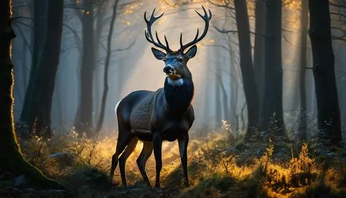 european deer,fallow deer,male deer,whitetail,pere davids male deer,glowing antlers,Photography,General,Fantasy