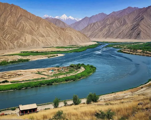 the pamir mountains,the pamir highway,pamir,badakhshan national park,abe-e-panj river valley,xinjiang,huka river,ladakh,tibet,in xinjiang,tajikistan,the vishera river,river landscape,altai,braided river,turpan,altyn-emel national park,karakoram,gangavali river,everest region,Conceptual Art,Daily,Daily 34