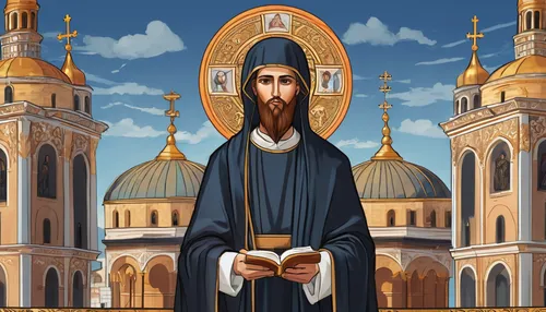 archimandrite,saint nicholias,hieromonk,saint mark,orthodoxy,carmelite order,benedictine,greek orthodox,the abbot of olib,benediction of god the father,romanian orthodox,metropolitan bishop,orthodox,the order of cistercians,carthusian,twelve apostle,saint paul,saint jacques nuts,st basile,saint nicolas,Illustration,Realistic Fantasy,Realistic Fantasy 43