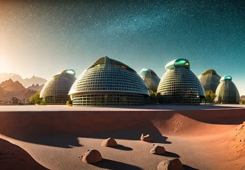 futuristic landscape,desert planet,desert desert landscape,dubai desert,futuristic architecture,desert landscape,desert,stone desert,roof domes,sky space concept,alien world,terraforming,solar cell base,the desert,dune landscape,alien planet,sahara desert,libyan desert,ancient city,desert background