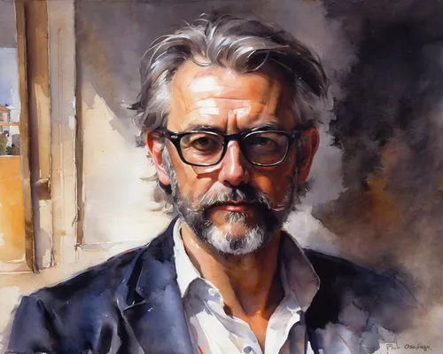 self-portrait,artist portrait,italian painter,man portraits,self portrait,portrait,silver framed glasses,romantic portrait,face portrait,oil painting,scullion,elderly man,sculptor ed elliott,artistic portrait,robert harbeck,oil on canvas,professor,reading glasses,moody portrait,ervin hervé-lóránth,Conceptual Art,Oil color,Oil Color 03