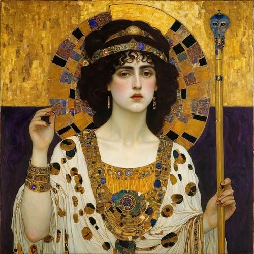 cleopatra,la violetta,artemisia,art nouveau,the magdalene,cepora judith,art deco woman,minerva,lacerta,vittoriano,mucha,venus,accolade,priestess,the hat of the woman,helios,art nouveau design,emperor,portrait of a woman,athena,Art,Artistic Painting,Artistic Painting 32