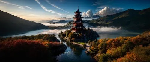 tianchi,stone pagoda,wudang,seelturm,wenchuan,khutor