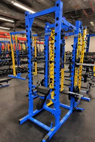 Mississippi State power racks,weightlifting machine,overhead press,free weight bar,training apparatus,weight plates,high level rack,horizontal bar,weights,to lift,strength training,strength athletics,