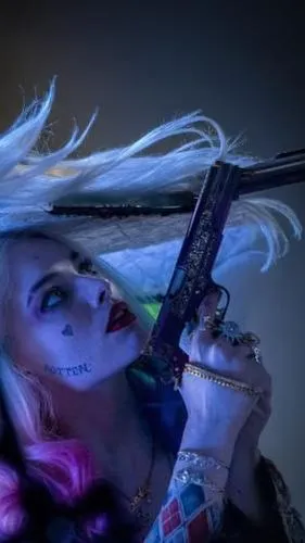 harley quinn,voodoo woman,birds of prey-night,blue enchantress,cruella de ville,poison,cyberpunk,vampira,streampunk,monsoon banner,harley,punk,fae,makeup artist,cosplay image,the voodoo doll,fantasy woman,toni,blue hair,catrina