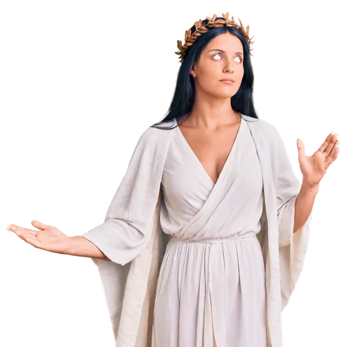 biblical narrative characters,cepora judith,pilate,the prophet mary,vestment,caryatid,la nascita di venere,flower crown of christ,paganism,jesus figure,greek myth,praying woman,laurel wreath,priestess,athene brama,the angel with the veronica veil,cybele,ancient costume,to our lady,rompope,Illustration,Retro,Retro 01