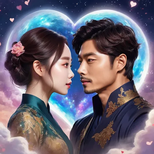 korean drama,kdrama,kimjongilia,romantic portrait,throughout the game of love,arang,moon and star,cassiopeia,maeuntang,skyflower,prince and princess,choi kwang-do,the moon and the stars,mandu,hanbok,yi sun sin,songpyeon,yeongsanhong,fantasy portrait,adelphan,Illustration,Realistic Fantasy,Realistic Fantasy 01