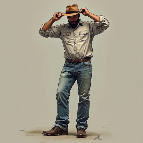 sharecropper,campesino,farmer,guayabera,hyneman,tellier,Illustration,Retro,Retro 04