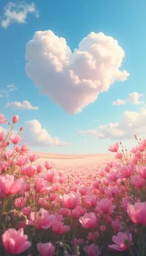 flower background,blooming field,flower field,pink daisies,love in air,sea of flowers,Photography,General,Realistic