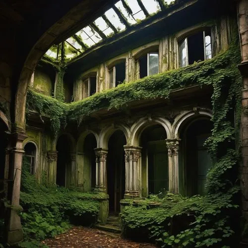 cloister,abandoned places,abandoned place,kykuit,dandelion hall,abandoned building,courtyards,cloisters,inside courtyard,ruins,courtyard,lost place,lost places,ruin,lostplace,urbex,forest chapel,orangery,abandoned,luxury decay,Illustration,Retro,Retro 17