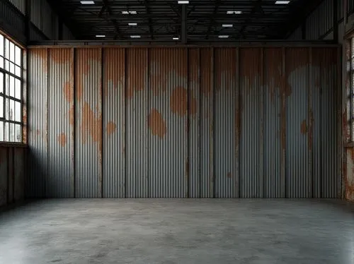 kounellis,corrugated,keersmaeker,corrugated sheet,concrete background,corten steel,roller shutter,empty interior,warehouse,chipperfield,eyebeam,metal cladding,empty factory,loading dock,adjaye,grundriss,gagosian,exposed concrete,dogpatch,cowshed,Photography,General,Realistic