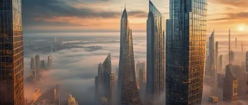 coruscant,dubay,dubia,dubai,futuristic architecture,tallest hotel dubai,futuristic landscape,coruscating,mubadala,supertall,emaar,barad,megacities,skyscrapers,skylstad,urban towers,dubai marina,fantasy city,megacorporation,skycraper,Illustration,Realistic Fantasy,Realistic Fantasy 40