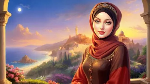 sheherazade,islamic girl,hayat,arabic background,abaya,khatoon