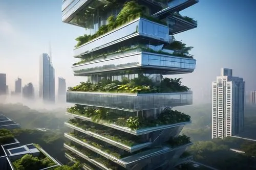 futuristic architecture,planta,ecotopia,ecological sustainable development,greentech,arcology,sustainability,terraformed,residential tower,the energy tower,ecotech,netzero,cleantech,sustainable,skyscapers,greeniaus,ecologic,supertall,koolhaas,microclimate,Illustration,Retro,Retro 20