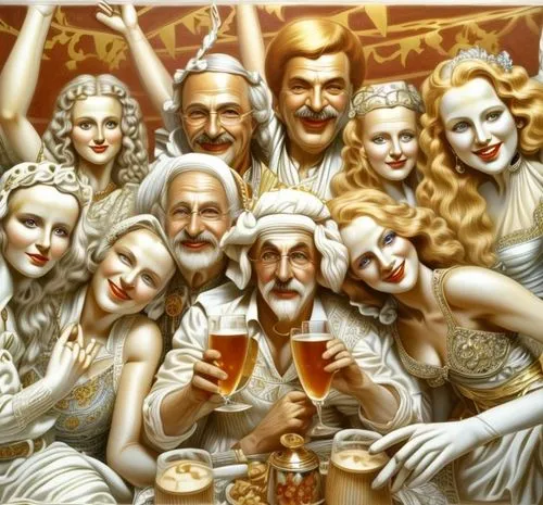 lachapelle,sultans,klarwein,aile,armenians,sephardim,davitian,eckmann,raelians,zoroastrians,dixit,bacchanalia,nasreddin,muharem,drinking party,syedna,gatherings,hayrettin,aristocrats,ziegfield