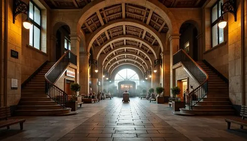 stanford university,entrance hall,hallway,hall,cochere,foyer,hall of nations,peristyle,quadrangle,union station,atriums,hearst,gct,corridors,arches,arcaded,altgeld,cloisters,corridor,archways