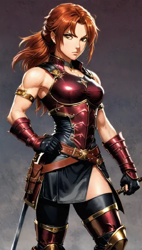 kushana,celica,female warrior,swordswoman,Illustration,Japanese style,Japanese Style 13