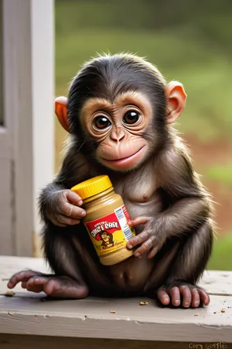 baby monkey,baby food,common chimpanzee,baby playing with food,chimpanzee,primate,crab-eating macaque,cheeky monkey,marmoset,drinking yoghurt,rhesus macaque,monkey,bonobo,small animal food,macaque,infant formula,tufted capuchin,primates,capuchin,long tailed macaque,Conceptual Art,Fantasy,Fantasy 09