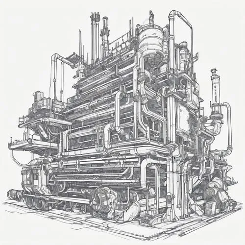 gas compressor,industrial plant,boiler,combined heat and power plant,machinery,distillation,concrete plant,refinery,industrial tubes,the boiler room,industrial landscape,pneumatics,mechanical,pressure pipes,furnace,internal-combustion engine,steam engine,generator,heavy water factory,boilermaker,Conceptual Art,Fantasy,Fantasy 08