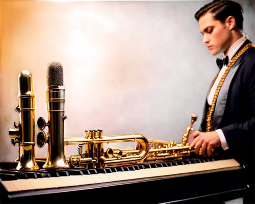 beiderbecke,gold trumpet,man with saxophone,saxophone playing man,tenor saxophone,dinehart,instrument,saxophonist,saxophone,brubeck,trumpet gold,instrument trumpet,oistrakh,instrument music,trumpet,gramaphone,saxman,selmer,vinaphone,saxhorn,Illustration,Realistic Fantasy,Realistic Fantasy 46