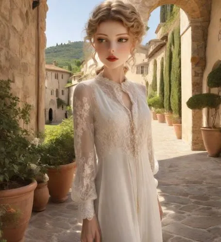 margairaz,margaery,blonde in wedding dress,bridal dress,principessa,wedding dress