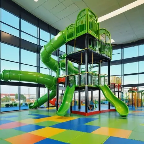 outdoor play equipment,play tower,play area,children's interior,bouncing castle,leisure facility,indoor games and sports,children's playground,playground slide,climbing frame,play yard,trampolining--equipment and supplies,bouncy castle,playground,bounce house,climbing wall,school design,playset,pediatrics,bouncy castles,Photography,General,Realistic