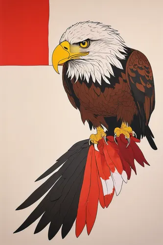 eagle vector,eagle illustration,eagle drawing,eagle,bird png,eagle head,stadium falcon,red hawk,eagle eastern,on a red background,sea head eagle,bald eagle,chilean flag,american bald eagle,imperial eagle,coat of arms of bird,gray eagle,red background,adler,u s,Illustration,Paper based,Paper Based 19