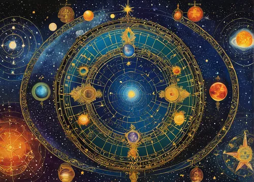 copernican world system,astral traveler,star chart,astrology,ophiuchus,zodiacal signs,harmonia macrocosmica,sacred geometry,planetary system,celestial bodies,universe,signs of the zodiac,the universe,planisphere,geocentric,metatron's cube,earth chakra,global oneness,astral,anahata,Art,Classical Oil Painting,Classical Oil Painting 10