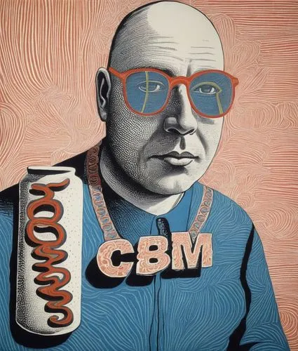 a portrait of a man holding an arm cooler,rodchenko,modern pop art,kiriyenko,medical icon,serebrennikov,cola bylinka,Art,Artistic Painting,Artistic Painting 50