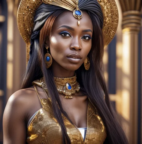 cleopatra,african woman,ancient egyptian girl,afar tribe,african american woman,african,african culture,nigeria woman,beautiful african american women,warrior woman,african art,tiana,arabian,maria bayo,priestess,athena,fantasy portrait,hosana,adornments,african-american