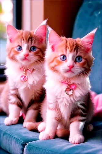 kittens,georgatos,ginger kitten,persians,baby cats,kitties,mignons,gingers,catterns,aristocats,two cats,red tabby,bengals,pink double,vintage cats,cute cat,pink cat,little boy and girl,cute animals,kits,Illustration,Realistic Fantasy,Realistic Fantasy 19