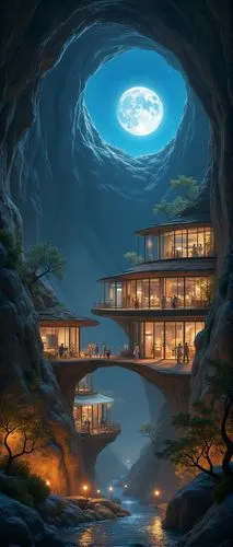 dreamhouse,batcave,world digital painting,electrohome,house of the sea,modern office,Photography,General,Realistic