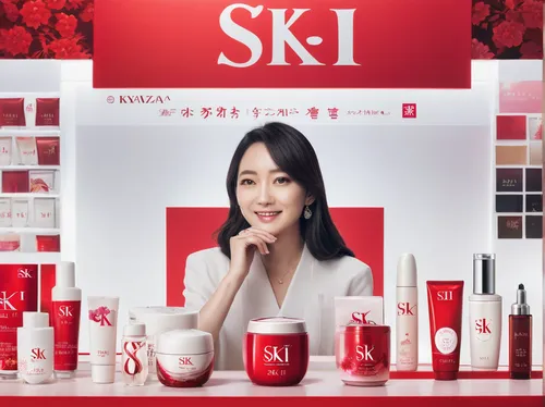 [Case Study] How SK-II uses aspirational storytelling to engage.,cosmetic products,cosmetics counter,women's cosmetics,skin cream,silk red,cosmetics,beauty product,skincare,kaki,siu mei,beauty face sk