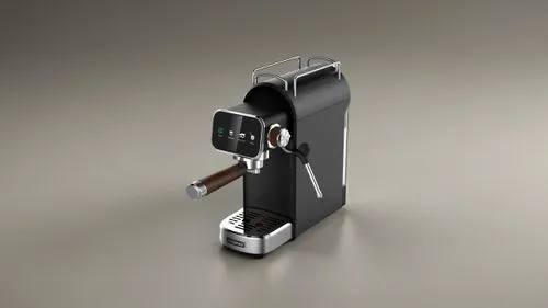 产品使用的厨房场景图,a small coffee machine with the door open,abloy,two-stage lock,ironmongery,keylock,bicycle lock key,door lock,bottle opener,smart key,clip lock,presser foot,door handle,door key,latches,fri