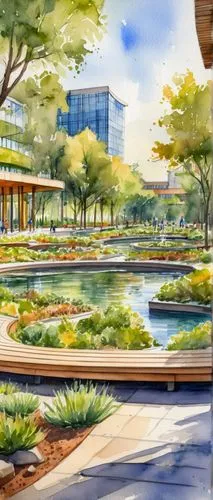 oakbrook,renderings,wintergarden,foster city,landscaped,reston,filinvest,central park mall,cupertino,googleplex,waterplace,harborplace,botanical square frame,milpitas,natomas,tysons,walt disney center,shirlington,genentech,sake gardens,Illustration,Paper based,Paper Based 24