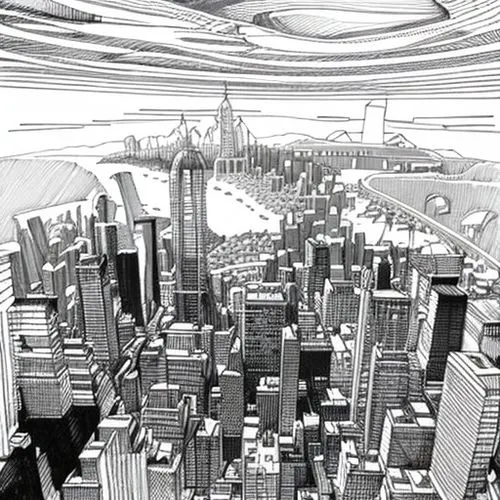 metropolis,panoramical,futuristic landscape,futuristic architecture,city cities,sky space concept,hudson yards,urbanization,big city,cities,sky city,metropolises,sci fiction illustration,urban development,destroyed city,black city,fantasy city,concept art,skycraper,wireframe graphics