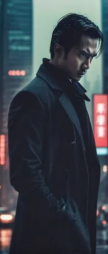 Movie poster, one missed call, mysterious, suspenseful atmosphere, dark tone, cityscape at night, skyscrapers, blurred lights, foggy, misty, rainy, lonely street, single figure, male protagonist, blac