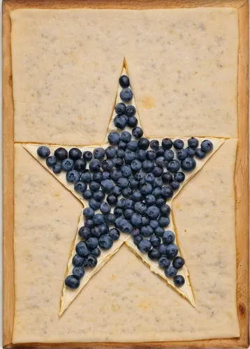 Invent a new recipe that incorporates blueberry stilton cheese as the star ingredient.,blueberry stilton cheese,blue star,motifs of blue stars,cinnamon stars,blueberry pie,blue asterisk,crispbread,ani