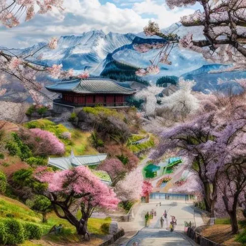 japan landscape,beautiful japan,japanese sakura background,japon,japanese floral background,japanese background,spring in japan,cherry blossom japanese,heian,japan garden,japanese art,sakura background,japanese cherry trees,cherry blossom festival,world digital painting,japanese mountains,japanese cherry blossoms,south korea,koreana,japanese culture,Realistic,Foods,None