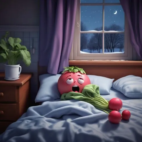 sleeping apple,green tomatoe,rose sleeping apple,knob celery,watermelon painting,insomnia,celery tuber,the muppets,celery,cute cartoon image,tomato,kermit the frog,bad dream,granny smith,tomatos,kermit,in the morning,sleep,real celery,duvet