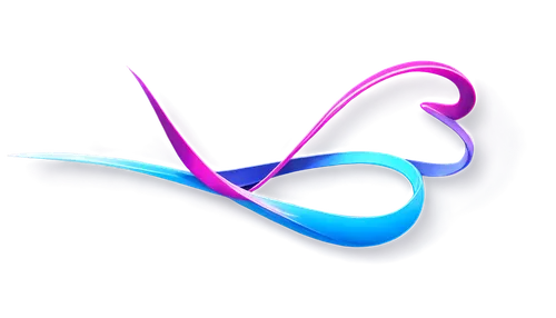 colorful abstract logo, swirling shapes, modern design, glossy texture, metallic finish, dynamic composition, low-angle view, bright colors, bold typography, 3D effect, futuristic style, sleek lines, 