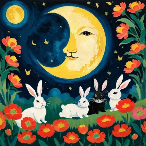 imbolc,ostara,spring equinox,ostern,moon phase,easter background,Art,Artistic Painting,Artistic Painting 36