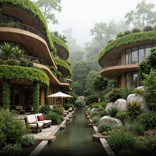 amanresorts,shaoming,ecotopia,landscaped,greenforest,asian architecture,ecovillages,fallingwater,hushan,shangri,ecovillage,shangrila,green living,anantara,green garden,greenery,forest house,landscape designers sydney,terraformed,beautiful home