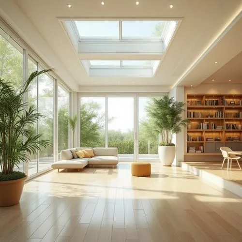 sunroom,modern living room,interior modern design,velux,modern room,hardwood floors,home interior,skylights,luxury home interior,conservatories,daylighting,living room,loft,livingroom,smart home,conservatory,electrochromic,modern kitchen interior,wooden windows,great room,Photography,General,Realistic